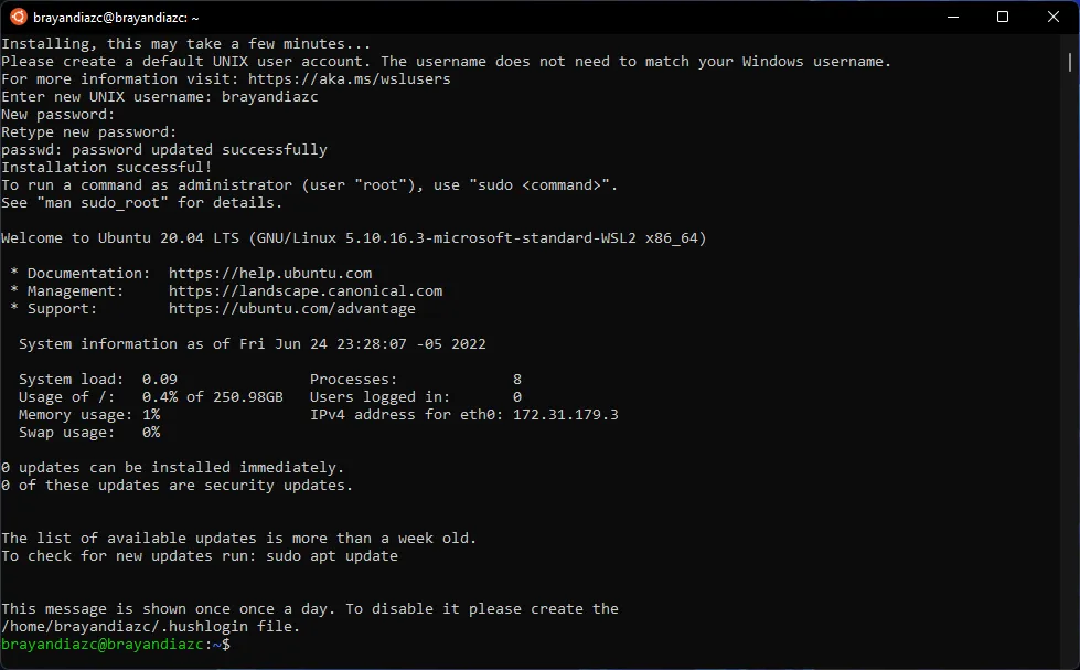 Configuración inicial de Ubuntu
